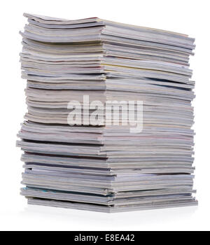 Big pile of magazines Stock Photo