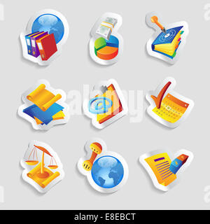 Icons for business and finance. Stock Photo