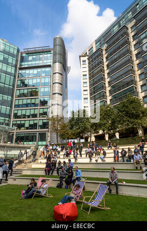 Sheldon Square, Paddington Basin, London, UK Stock Photo