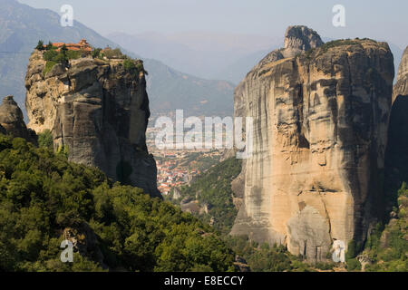 Holy Trinity (Agia Triada) monastery in the Meteora region, Greece. Stock Photo