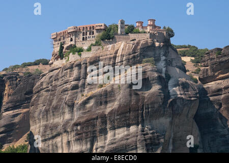 Holy Monastery of Great Meteoron in Meteora, Thessaly, Greece. Stock Photo
