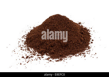 A pile of ground coffee Stock Photo