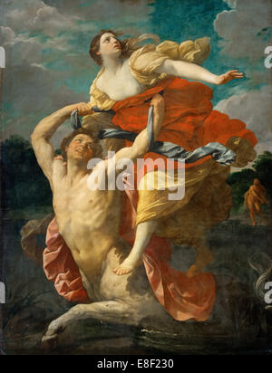 The Abduction of Deianeira by the Centaur Nessus. Artist: Reni, Guido (1575-1642) Stock Photo