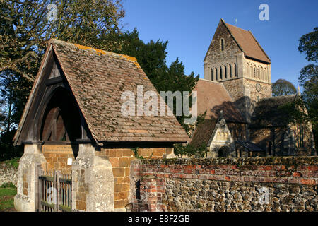 Church of St Lawrence, Castle Rising, King's Lynn, Norfolk, 2005 Stock Photo