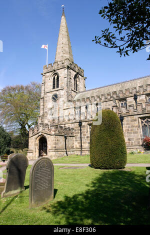 St Michael's Church, Hathersage, Peak District, Derbyshire. Stock Photo