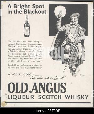 Old Angus Liqueur Scotch Whisky, 1920s. Artist: Unknown Stock Photo