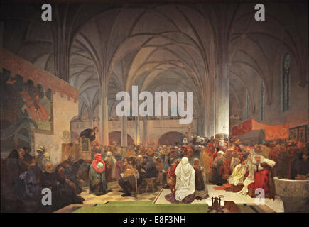 master jan hus preaching at the bethlehem chapel