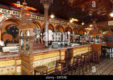 The Crown Liquor Saloon, Belfast, Northern Ireland, 2010. Stock Photo