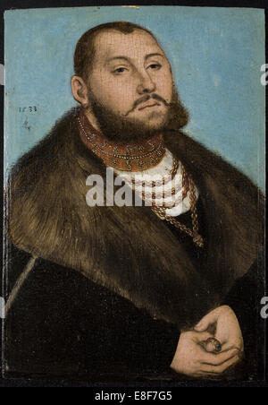 John Frederick I, Elector of Saxony (1503-1554). Artist: Cranach, Lucas, the Elder (1472-1553) Stock Photo