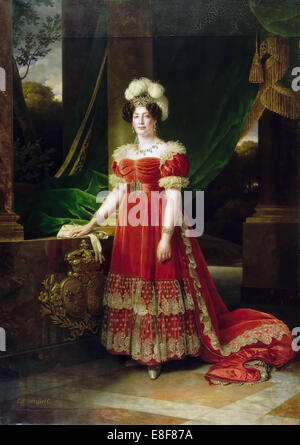 Portrait of Marie Thérèse of France (1778-1851). Artist: Caminade, Alexandre-François (1783-1862) Stock Photo
