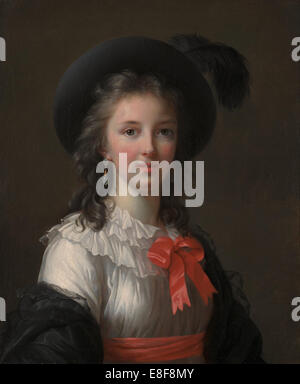 Self-Portrait. Artist: Vigée-Lebrun, Marie Louise Elisabeth (1755-1842) Stock Photo