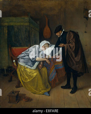 Sick Woman. Artist: Steen, Jan Havicksz (1626-1679) Stock Photo
