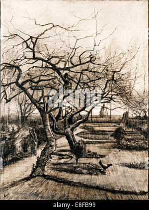 The Parsonage Garden at Nuenen in Winter. Artist: Gogh, Vincent, van (1853-1890) Stock Photo