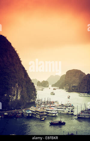 Vietnam, Halong Bay Stock Photo