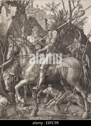 Knight, Death and the Devil. Artist: Dürer, Albrecht (1471-1528) Stock Photo