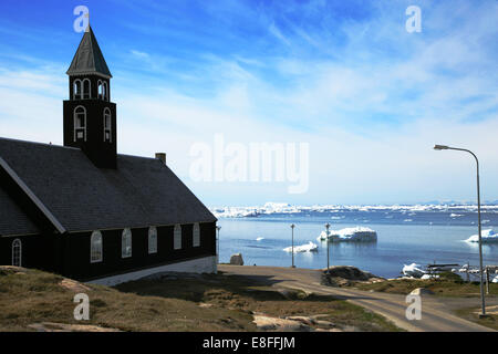 Zion's Church, Ilulissat, Greenland Stock Photo