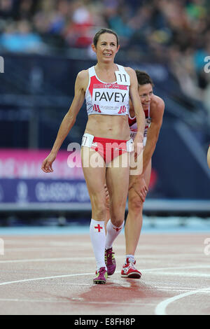 Jo Pavey (ENG) Bronze Medal - Women's 5000m Final. Athletics - Hampden Park - Glasgow - UK - 02/08/2014 - Commonwealth Games - G Stock Photo