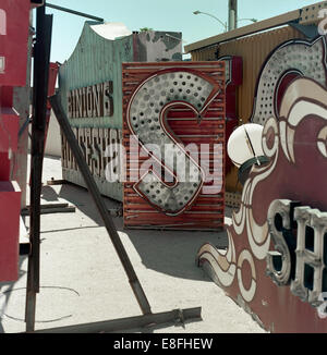 USA, Nevada, Clark County, Las Vegas, Back yard Stock Photo