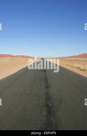 Empty road, Namibia Stock Photo