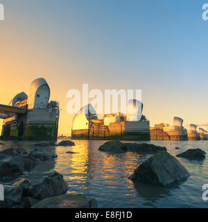 Thames Barrier, London, England, United Kingdom Stock Photo