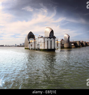 Thames Barrier, London, England, United Kingdom Stock Photo