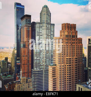 City skyline, Manhattan, New York, USA Stock Photo