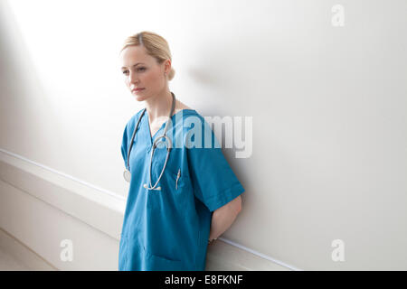 Portrait Of A Young Female Doctor Stock Photo