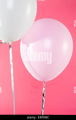 Helium Filled Party Balloons Stock Photo - Alamy