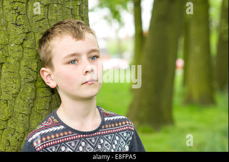 thoughtful boy Stock Photo