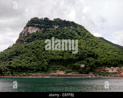 Italy, La Rocca at Lake of Garda Stock Photo