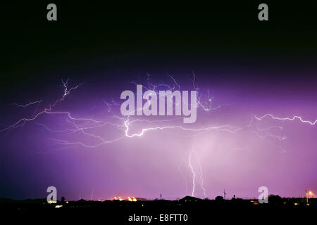 Monsoon storm, Arlington, Arizona, United States Stock Photo