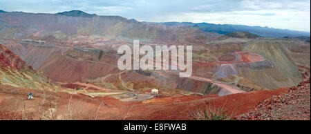 USA, Arizona, Greenlee, Morenci, Open-pit mine Stock Photo