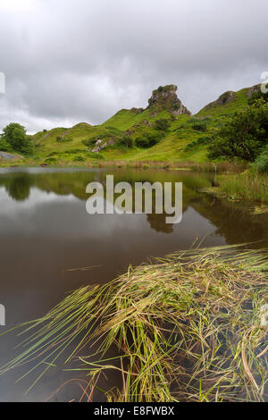 Lochan at Fairy Glen Isle of Skye Stock Photo