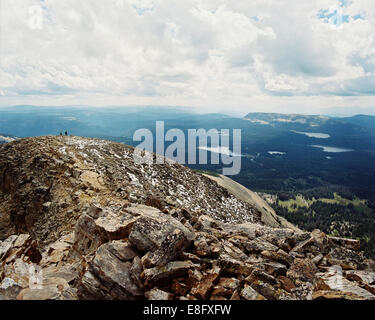 USA, Utah, View from top of Bald Mountain Stock Photo