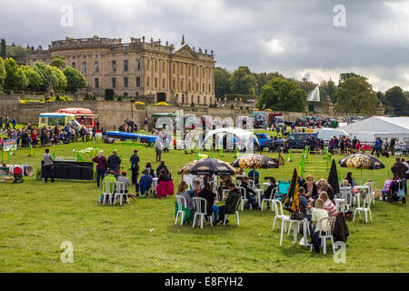 Chatsworth House Country Fair 2014 near Bakewell Derbyshire England UK Stock Photo