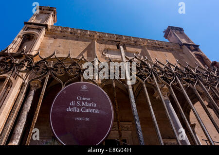 Santa Maria della Catena church in Palermo, Sicily Stock Photo