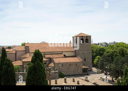 The Cathedral of Saint Justus (Cattedrale di San Giusto),Trieste, Italy. Stock Photo