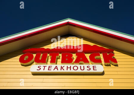 outback steakhouse sign Stock Photo