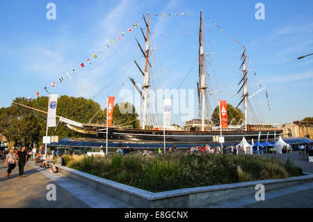 Cutty Sark clipper ship, Greenwich London England United Kingdom UK Stock Photo