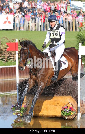 Kristina Cook on Miners Frolic at Badminton Horse Trials 2013 Stock Photo