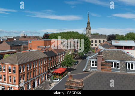 The Jewellery Quarter of Birmingham, England. Ludgate Hill. Stock Photo