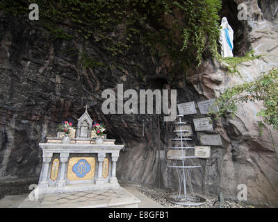 The Grotto of Lourdes beside St. Mary's Cathedral Tokyo Stock Photo