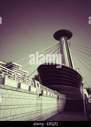 China, Tianjin, View of modern building Stock Photo