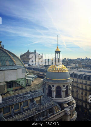 France, Paris, Rooftopping from Galeries Lafayette Stock Photo
