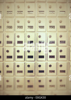 Post office mail boxes Stock Photo