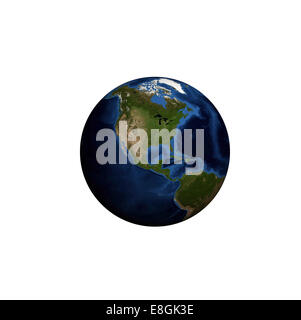 Digitally generated image of planet earth Stock Photo