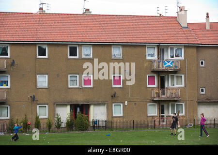 Glenburn Estate, in Paisley, which is one of the most deprived areas in Scotland and most families live in poverty, Scotland UK Stock Photo