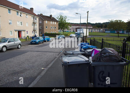 Glenburn Estate, in Paisley, which is one of the most deprived areas in Scotland and most families live in poverty, Scotland UK Stock Photo