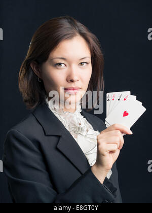 Professional Gambler  / Poker Player Stock Photo