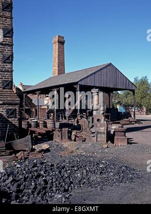 Iron works at the Black Country Living Museum, Dudley, West Midlands, England, United Kingdom, Western Europe. Stock Photo